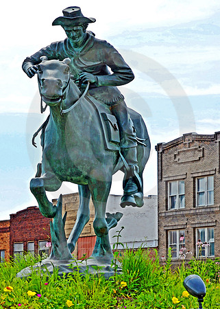 RIDER STATUE #2 (Marysville KS)