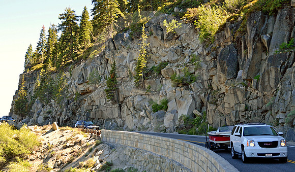 RETAINING WALL (Lincoln Highway nr Pollock Pines CA)