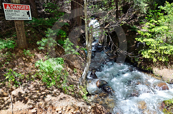 SIGN & STREAM (Lincoln Highway nr Dutch Flat CA)