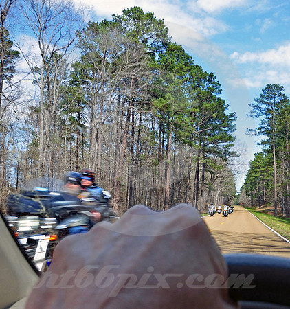 MOTORCYCLE TOUR (Natchez Trace nr French Camp MS)