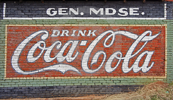 COCA-COLA SIGN ON BRICK (Dixie Highway Adairsville GA)