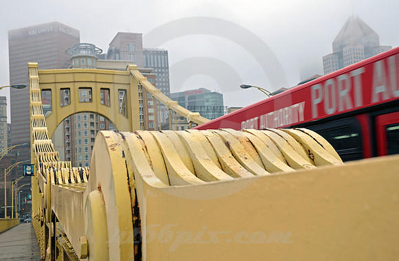 BUS ON BRIDGE (Lincoln Highway Pittsburgh PA)