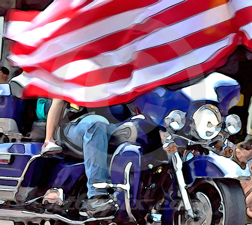 FLAG & BIKE (Lincoln Highway Kearney NE)