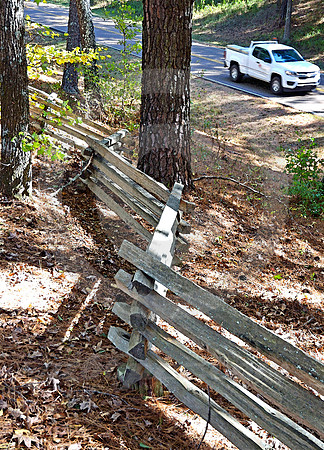 SPLIT RAIL & PICKUP (Natchez Trace nr Kosciusko MS)
