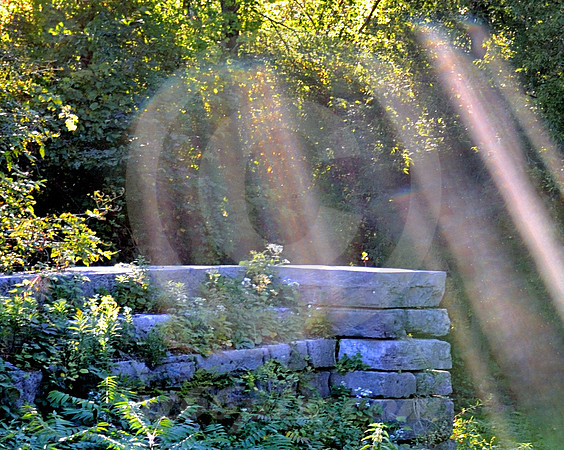 SUN STREAKS ON LOCK (Erie Canal St Johnsville NY)