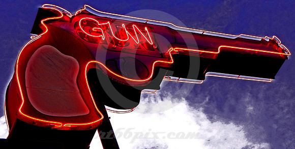NEON GUN (Rt 66 Springfield MO)