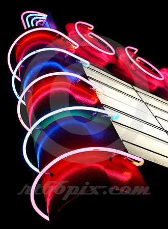 FIVE NEON BANDS & 66 (Rt 66 Carthage MO)