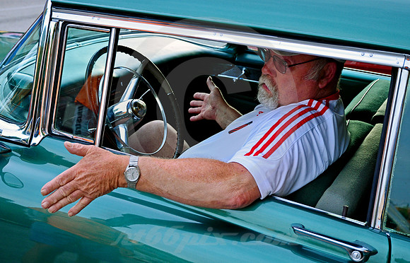 MAN IN 1955 CADILLAC #2 (Rt 66 Sapulpa OK)