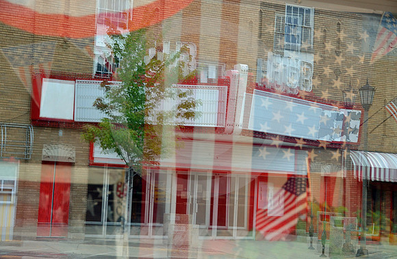 HUB IN REFLECTION (Lincoln Highway Rochelle IL)