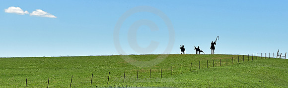 CUTOUT INDIANS (nr Council Grove KS)