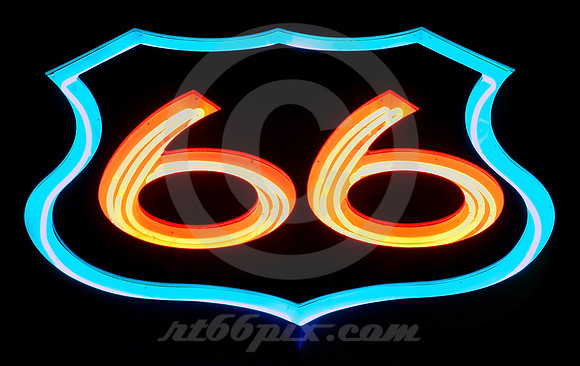 66 SHIELD AT INTERSECTION (Rt 66 Albuquerque NM)
