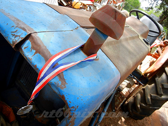 TRACTOR WITH RIBBON AND MEDAL (Lufkin TX)