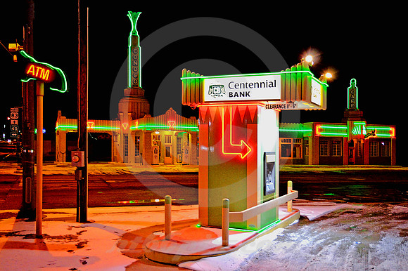 TOWER STATION, U-DROP INN & ATM (Rt 66 Shamrock TX)