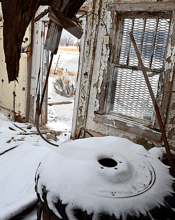 WINTER INSIDE AND OUT (Rt 66 Texola OK)