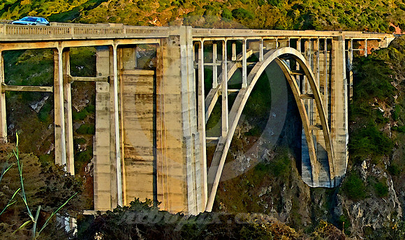 HEADLIGHTS-DETAIL (Bixby Creek nr Monterey CA)