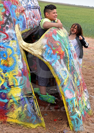 BOY & GIRL (Rt 66 Cadillac Ranch TX)