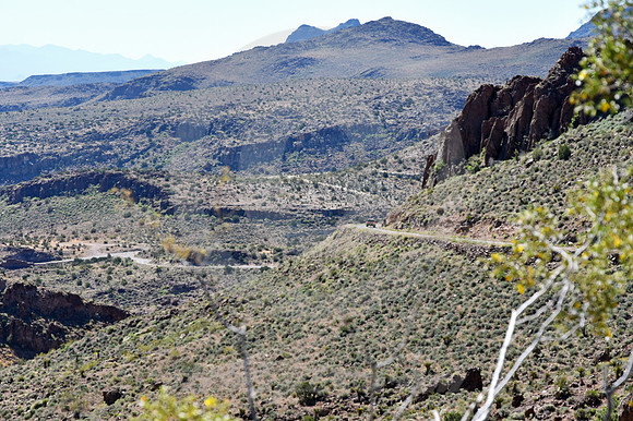 DOWNHILL CURVE (Rt 66 Oatman AZ)