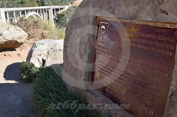 SCENIC HIGHWAY MARKER (nr Monterey CA)