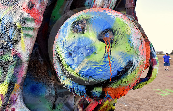 SO HAPPY HE COULD CRY (Rt 66 Cadillac Ranch TX)