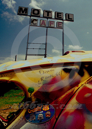 MOTEL, CAFE, CRUISIN' (Rt 66 VW Bug Ranch TX)