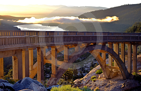 SUNRISE & CLOUD (Lincoln Highway Donner Pass CA)