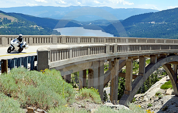 MOTORCYCLE CLIMB (Lincoln Highway Donner Pass CA)