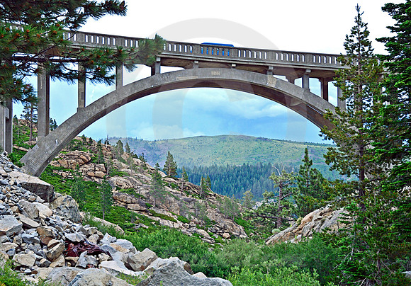 BLUE VAN #2 (Lincoln Highway Donner Pass CA)