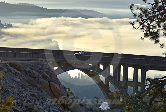 UPBOUND AT DAWN #2 (Lincoln Highway Donner Pass CA)