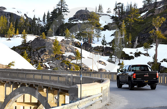 TRUCK CROSSING (Lincoln Highway Donner Pass CA)