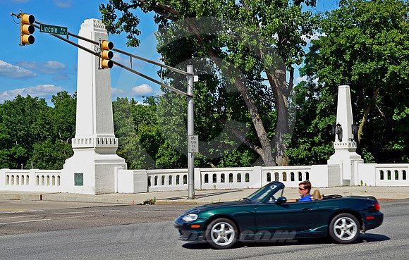 MIATA ON LINCOLNWAY (Lincoln Highway South Bend IN)