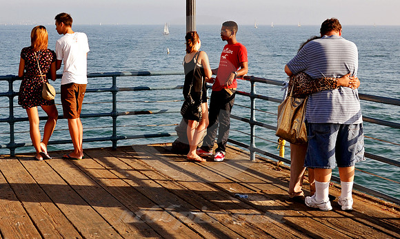 THREE COUPLES (Rt 66 Santa Monica CA)