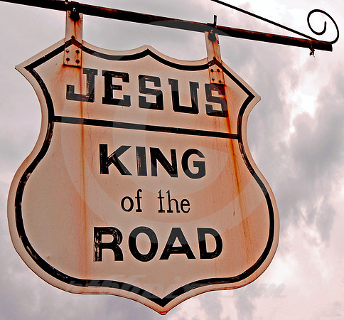 JESUS KING OF THE ROAD (Rt 66 Cuba MO)