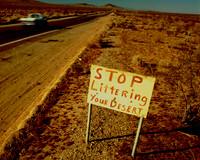STOP LITTERING YOUR DESERT (Rt 66 CA)