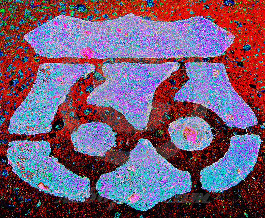 SHIELD IN RAIN (SOLARIZED) (Rt 66 Depew OK)