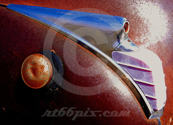 SUN-BLEACHED DODGE ('49) TAIL LIGHT (Rt 66 nr Amarillo TX)