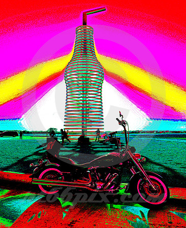 ARTIFICIAL COLOR (SOLARIZED) (Rt 66 Arcadia OK)