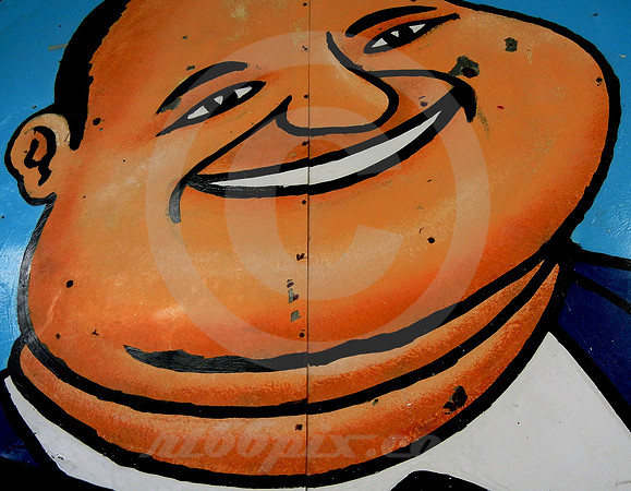 THE FAT MAN SIGN, DETAIL (Rt 66 Santa Rosa NM)