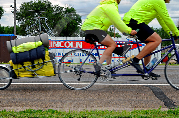 SIGN & TANDEM BIKE (Lincoln Highway Sutherland NE)
