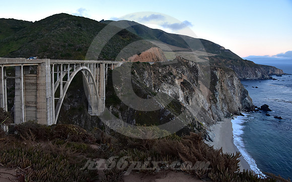 AT DUSK (Bixby Creek nr Monterey CA)