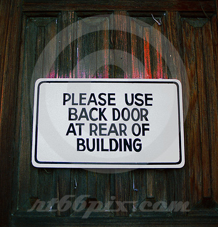 PLEASE USE BACK DOOR (South TX)