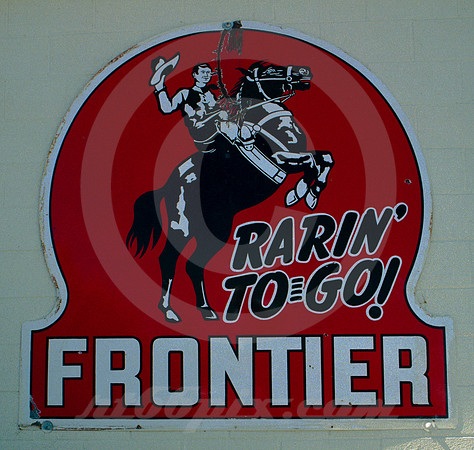 FRONTIER GAS SIGN (Rt 66 Cajon Summit CA)