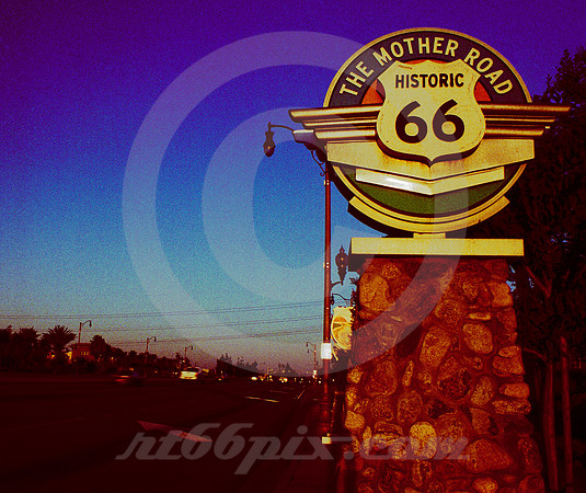 HISTORIC 66 SIGN (Rt 66 Rancho Cucamonga CA)