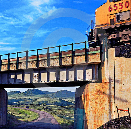 VIEW & MOVING TRAIN #2 (Lincoln Highway Cheyenne WY)