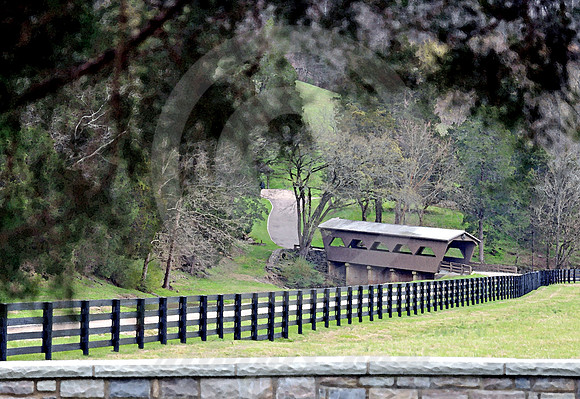COVERED BRIDGE (Natchez Trace Leiper's Fork TN)