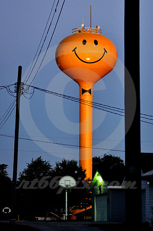 SMILEY-FACE WATER TOWER #1 (Ashley IN)