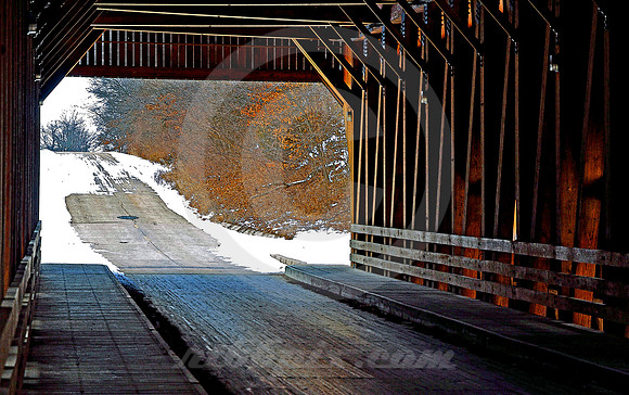COVERED BRIDGE-WESTBOUND (National Road nr Greenup IL)