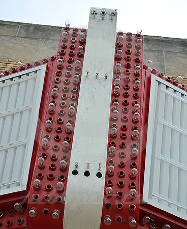 HUB THEATER MARQUEE (Lincoln Highway Rochelle IL)