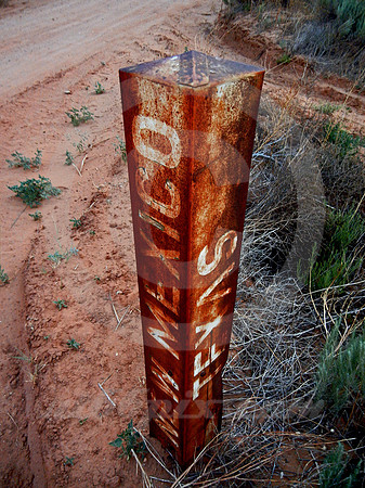 NEW MEXICO/TEXAS MARKER (Rt 66 Glenrio NM/TX)
