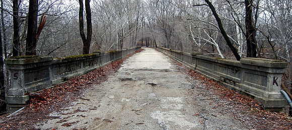 BRIDGE IN WINTER (National Road Western IN)