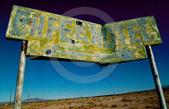 CAFE & MOTEL SIGN (Rt 66 nr Newberry Springs CA)